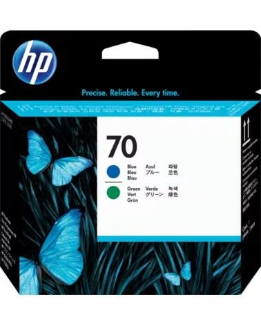 HP Cabezal impresion 70 c9408a azul y verde z2100 - z3100 - z3200