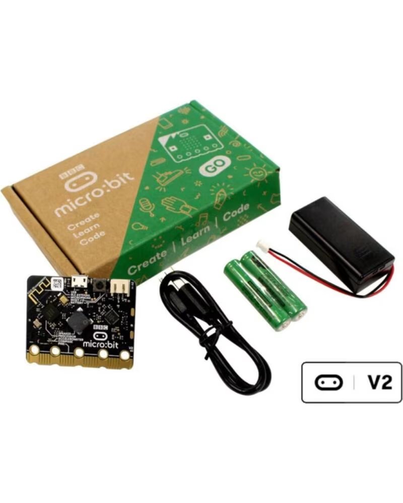 MICROBIT Kit micro bit go v2 2 con placa pilas portapilas cable usb
