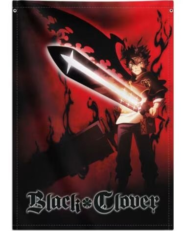 GRUPO ERIK Banderola decorativa black clover