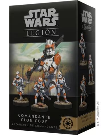 ASMODEE Juego de mesa star wars legion comandante clon cody edad recomendada 14 anos