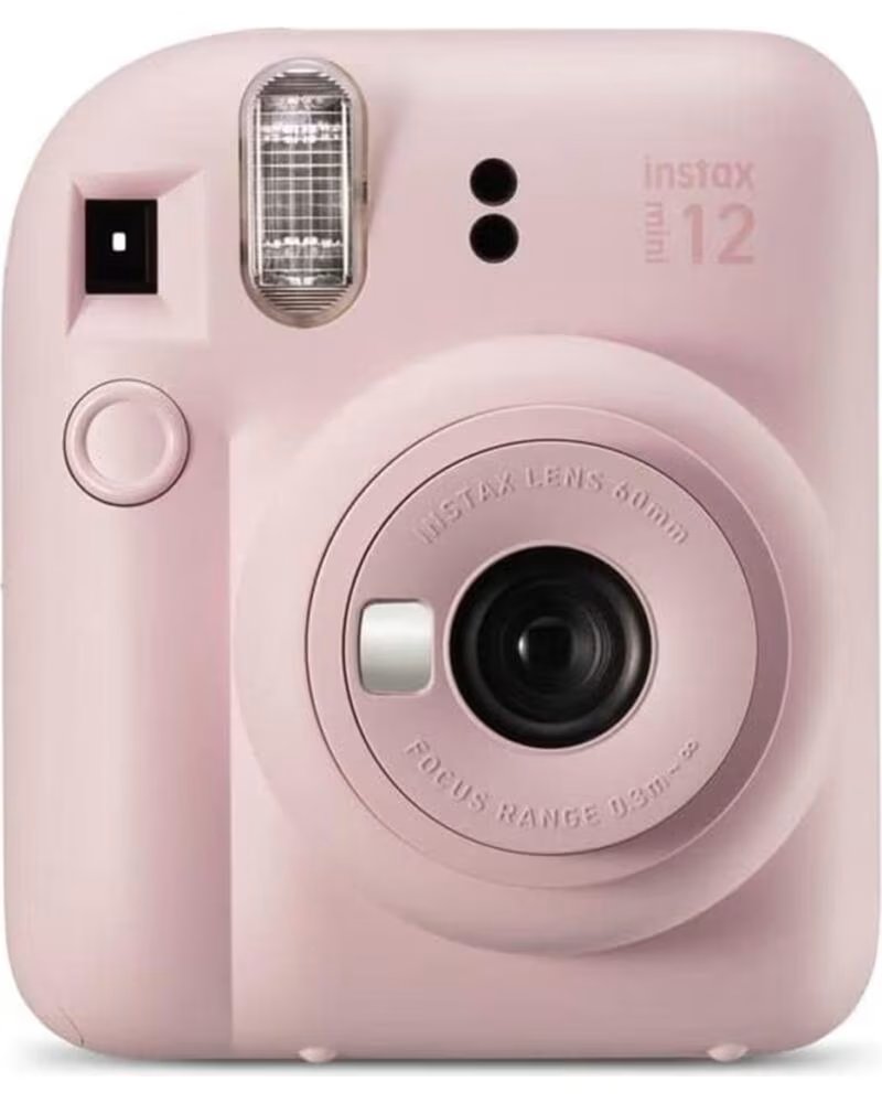 FUJIFILM Camara mini instax 12 flash - autoexposicion - rosa pastel