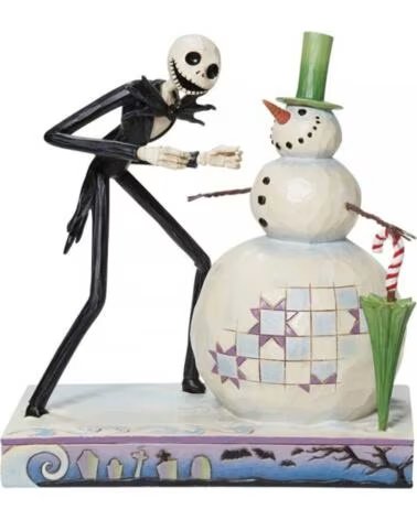ENESCO Figura disney pesadilla antes de navidad jack descubriendo muneco de nieve