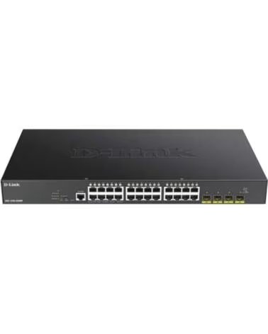 DLINK Switch d - link 29 puertos semigestionable 24 puertos gigabit ethernet 4 puertos sfp 1 puerto consola