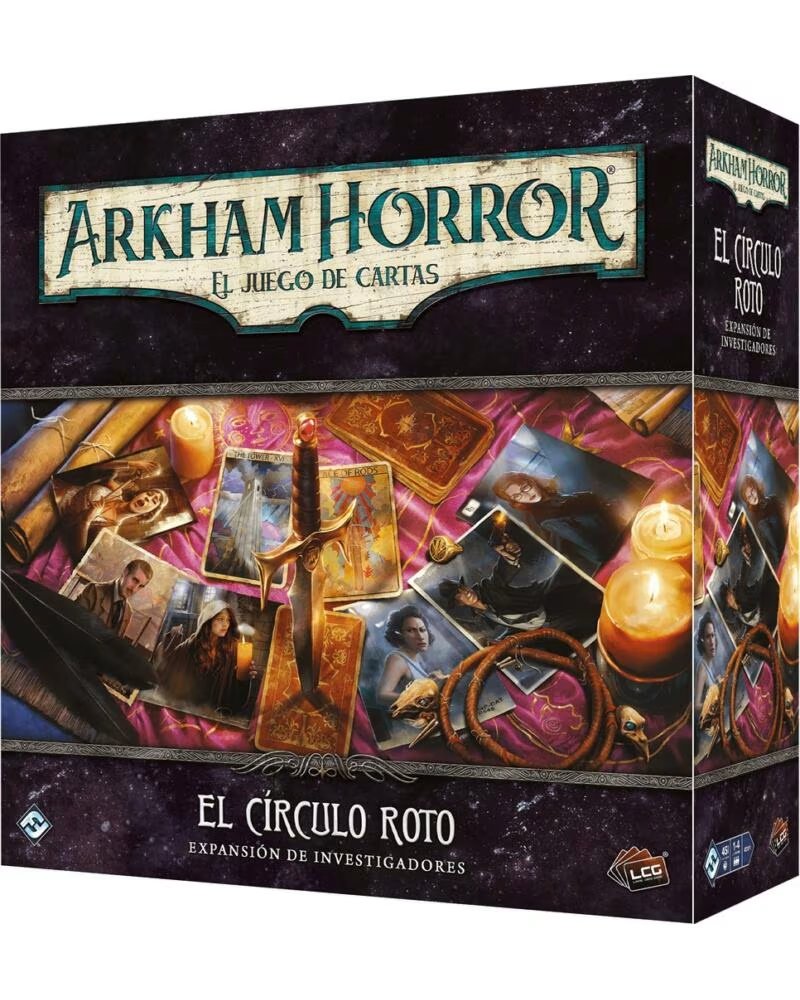 ASMODEE Juego de mesa arkham horror lcg el circulo roto expansion investigadores edad recomendada 14 anos