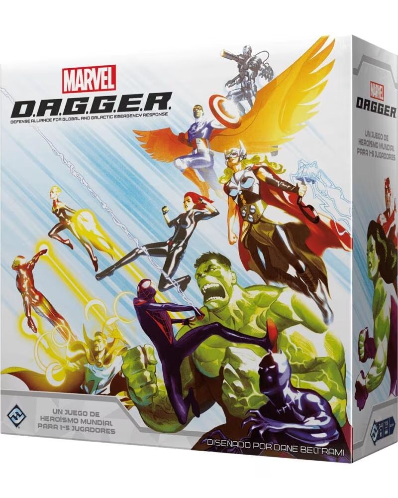 ASMODEE Juego de mesa marvel d a g g e r edad recomendada 12 anos