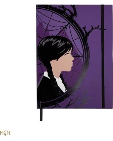 CINEREPLICAS Libreta rigida wednesday addams - miercoles y enid