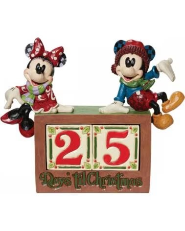 ENESCO Figura disney mickey minnie calendario de navidad