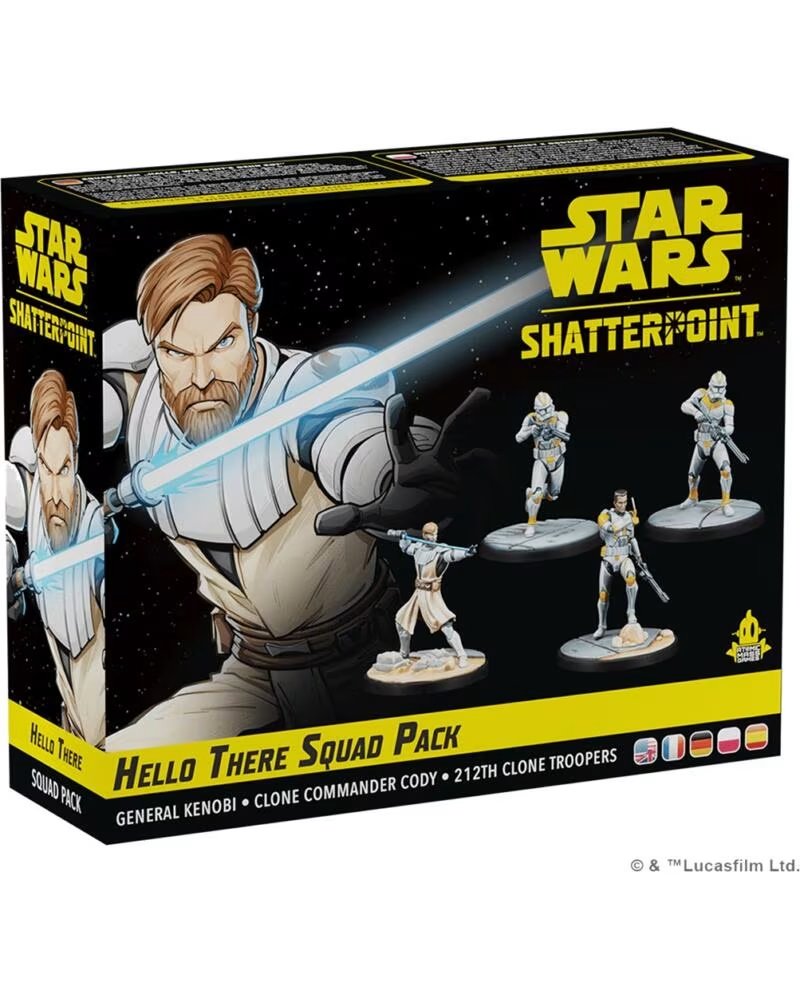 ASMODEE Juego de mesa star wars shatterpoint hello there general obi - wan kenobi squad pack