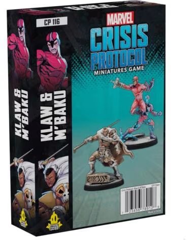 ASMODEE Juego de mesa marvel crisis protocol klaw and m´baku ingles