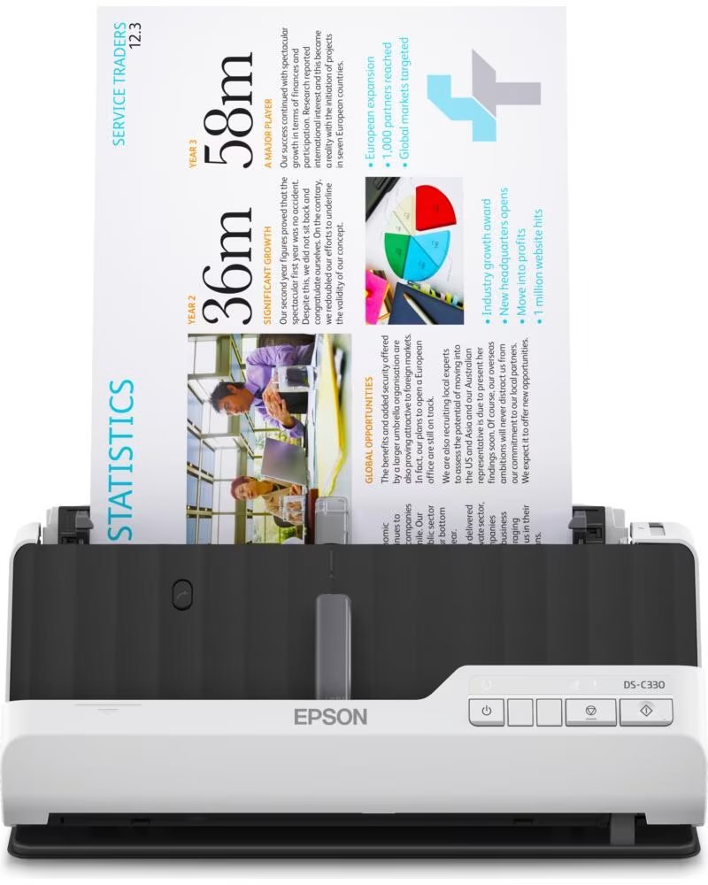 EPSON Escaner sobremesa ds - c330 a4 - 30ppm - duplex - compacto - adf 20hojas