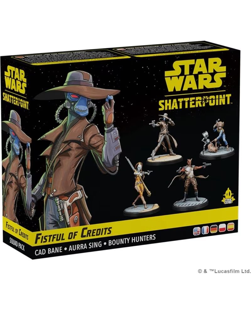 ASMODEE Juego de mesa star wars shatterpoint fistful of credits cad bane squad pack edad recomendada 14 anos