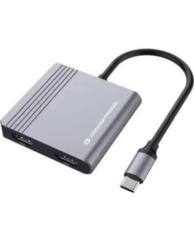 CONCEPTRONIC Hub usb tipo c donn13g 2 x hdmi - 1 x usb 3 0 - 1 x usb tipo c