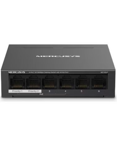 MERCUSYS Switch ms106lp 6 puertos - 10 - 100mbps - rj45 4p poe
