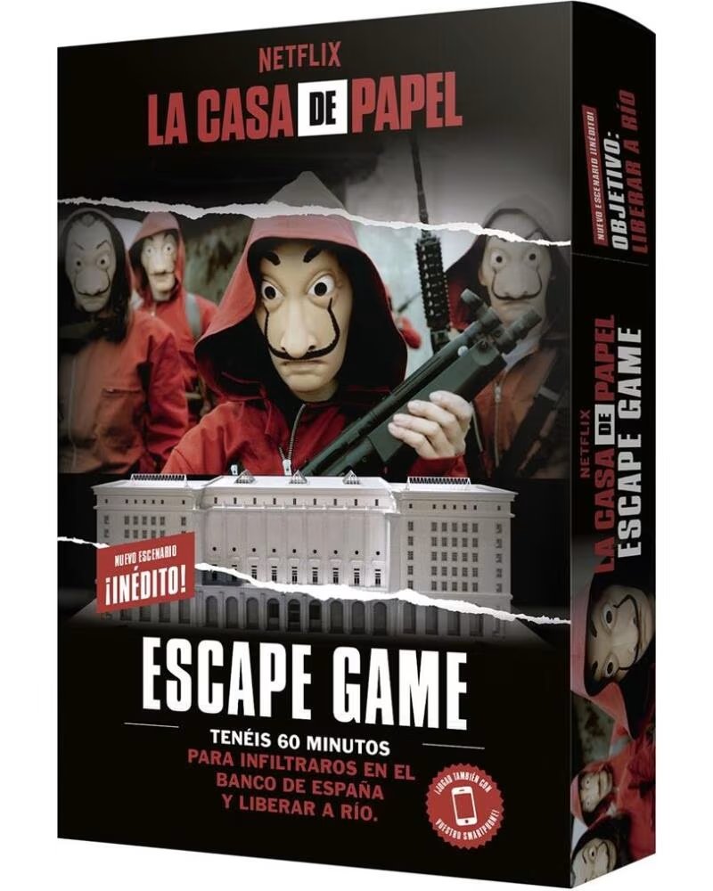 ASMODEE Juego de mesa la casa de papel escape game 2 edad recomendada 14 anos