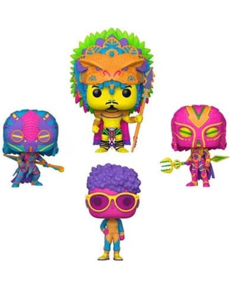 FUNKO pop marvel black panther wakanda forever pack de 4