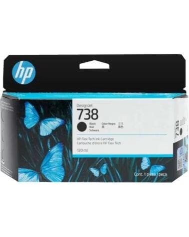 HP Cartucho designjet 738 negro 130ml