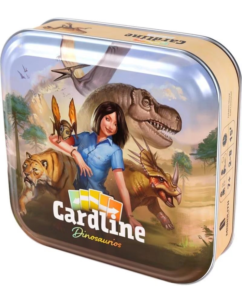 ASMODEE Juego de mesa cardline dinosaurios edad recomendada 7 anos