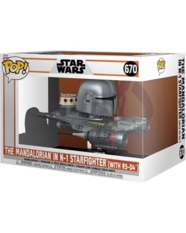 FUNKO pop rides mandalorian mandaloriano n - 1 starfighter 76549
