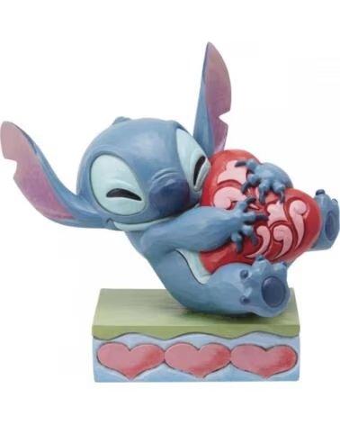 ENESCO Figura disney stitch abrazando un corazon