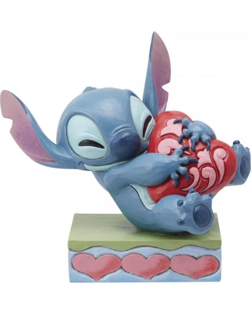 ENESCO Figura disney stitch abrazando un corazon