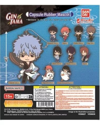 BANDAI Set gashapon 40 articulos gintama capsule rubber mascot