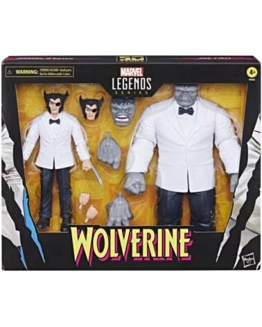 HASBRO Set figuras marvel legends series wolverine path hulk