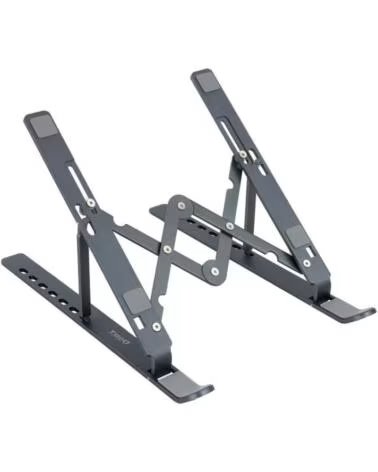 TOOQ Soporte - base elevador para portatil tablets libros gris
