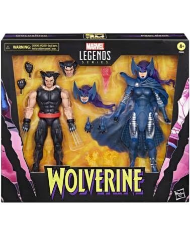 HASBRO Set figuras marvel legends series wolverine lady psylocke