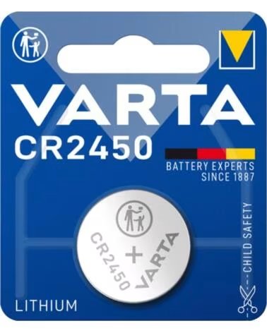 VARTA Blister pilas litio boton 3v cr2450