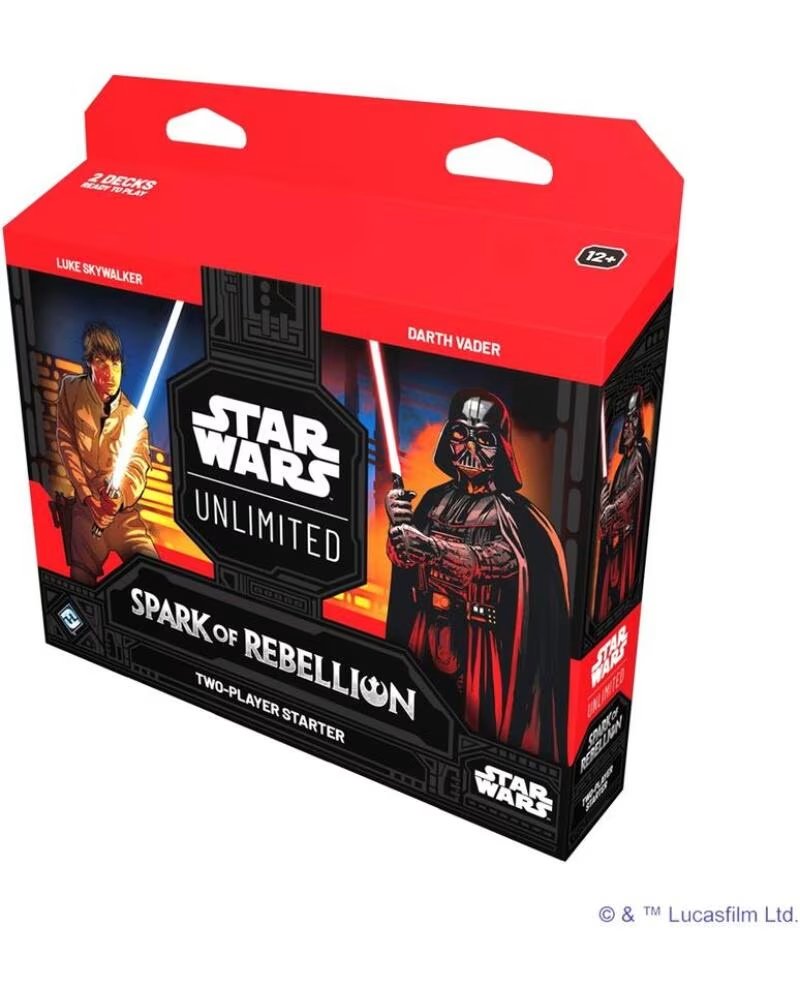 ASMODEE Juego de cartas star wars unlimited spark of rebellion paquete 2 jugadores de inicio ingles