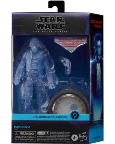 HASBRO Figura star wars the black series holocomm collection han solo