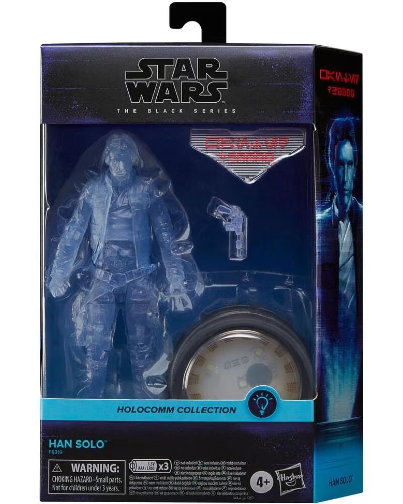 HASBRO Figura star wars the black series holocomm collection han solo