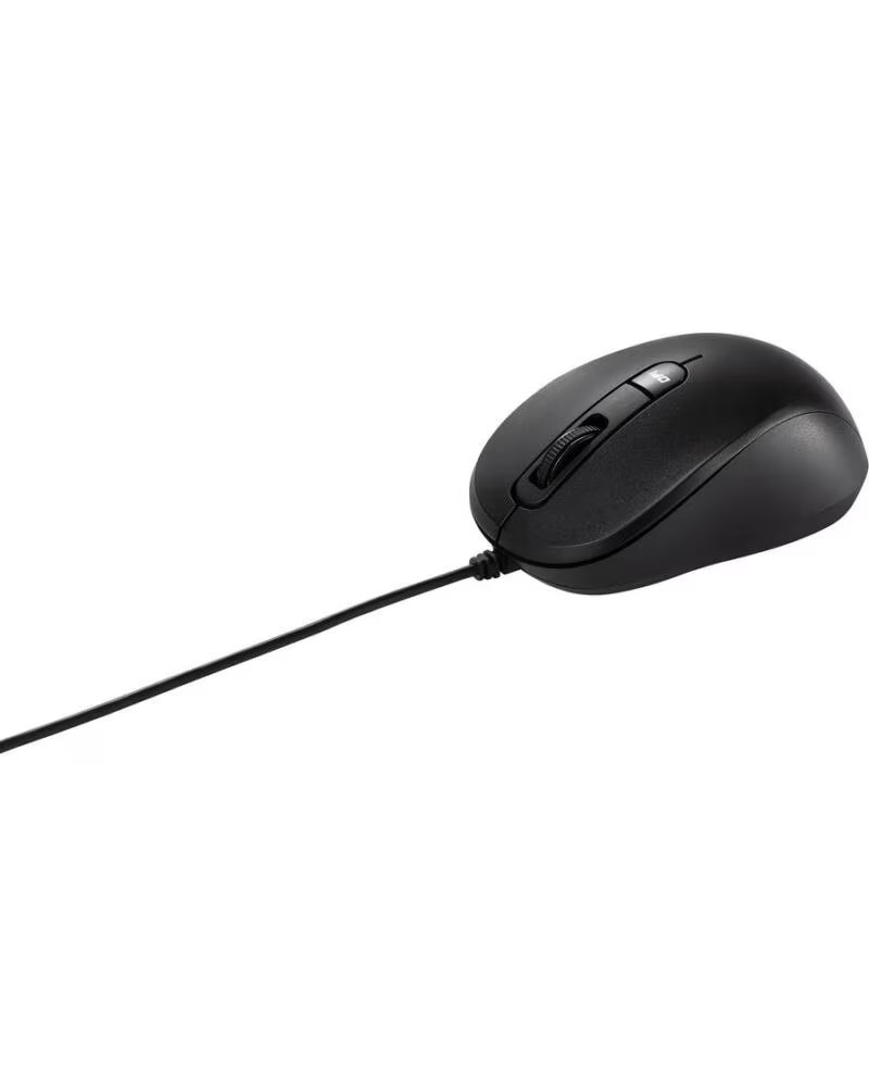 ASUS Mu101c raton silencioso con cable y sensor azul