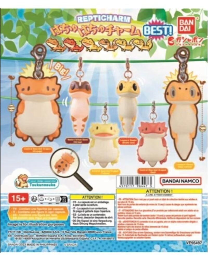 BANDAI Set gashapon 40 unidades hachuhachu charm best