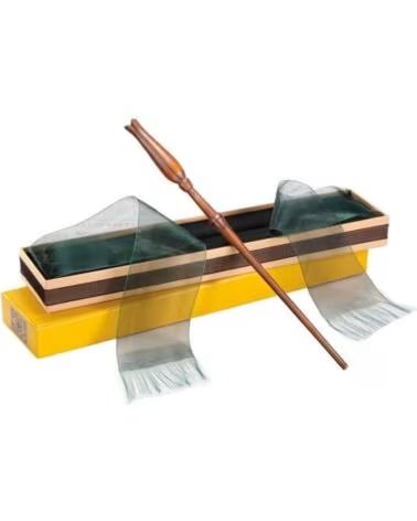 THE NOBLE COLLECTION Replica harry potter varita de luna lovegood en caja de olivander