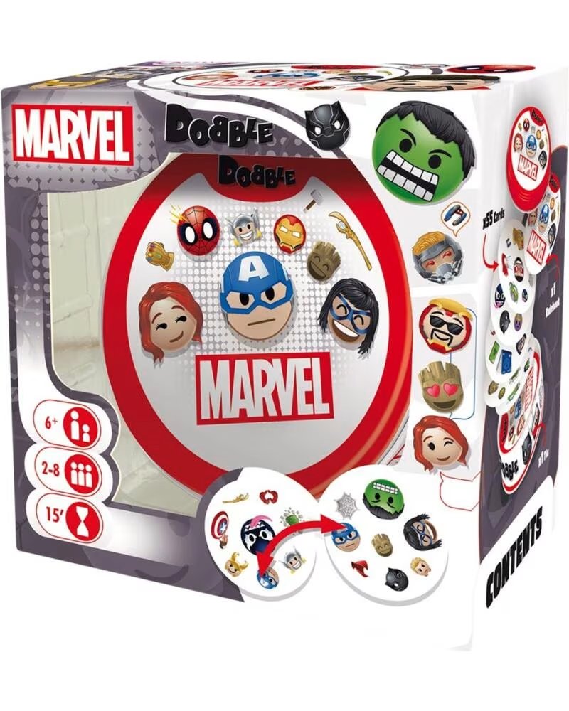 ASMODEE Juego de mesa dobble marvel emoji