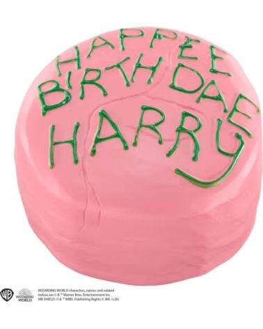 THE NOBLE COLLECTION Figura anti estres harry potter pastel de cumpleanos de harry