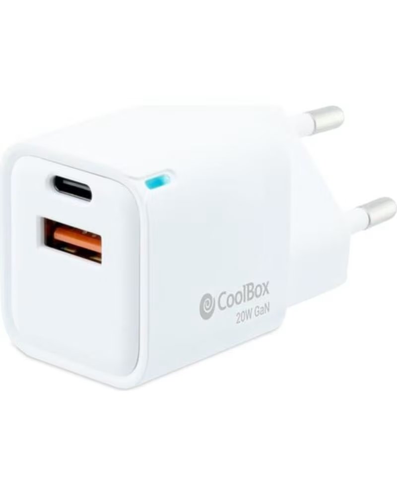 COOLBOX Cargador usb de pared 20w usb tipo a - usb tipo c