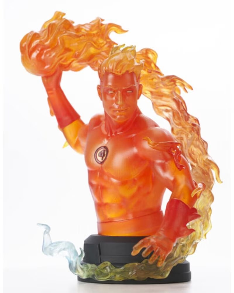 NECA Figura mini busto diamond marvel comic human torch 1 - 6 scale