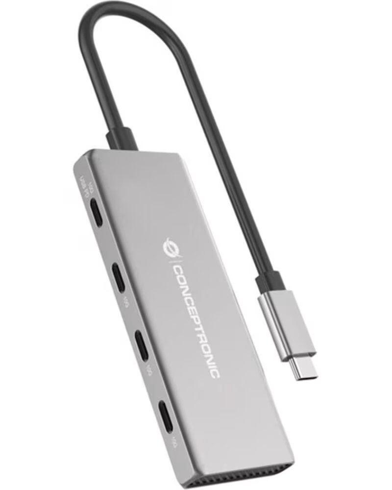 CONCEPTRONIC Hub usb tipo c hubbies16g 4 puertos
