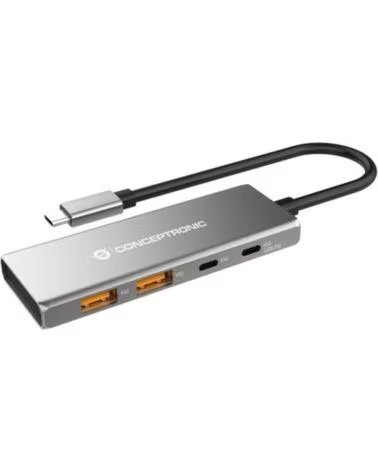 CONCEPTRONIC Hub usb tipo c hubbies15g 4 puertos