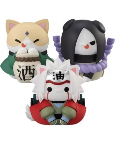 MEGAHOUSE Pack figuras 3 unidades naruto megacat nyanto gift incluido
