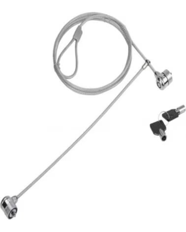 CONCEPTRONIC Cable seguridad para portatiles 1 5m doble cabezal llave