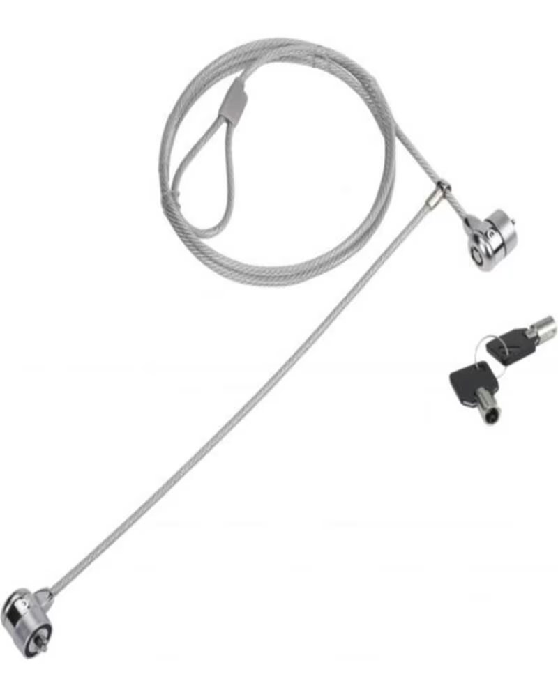 CONCEPTRONIC Cable seguridad para portatiles 1 5m doble cabezal llave