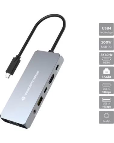 CONCEPTRONIC Docking station usb tipo c 6 en 1