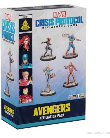 ASMODEE Juego de mesa marvel crisis protocol avengers affiliation pack edad recomendada 14 anos