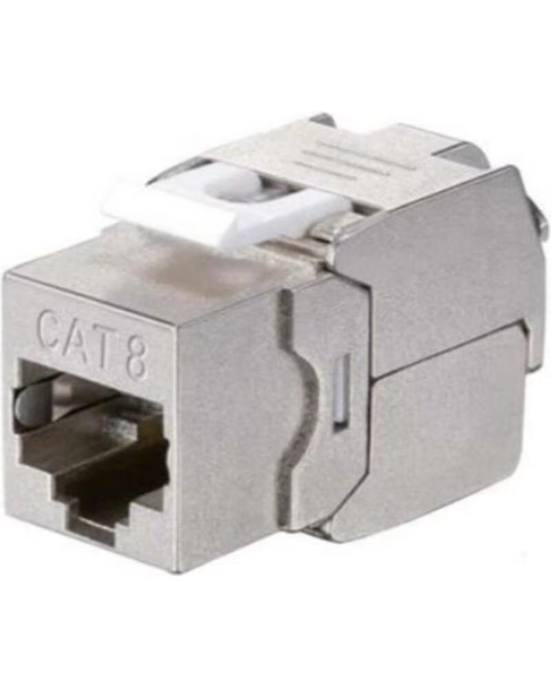 EQUIP Kit 8 uds conector hembra rj45 ftp cat 8 1 panel keystone