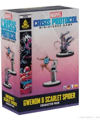 ASMODEE Juego de mesa marvel crisis protocol gwenom scarlet spider edad recomendada 14 anos