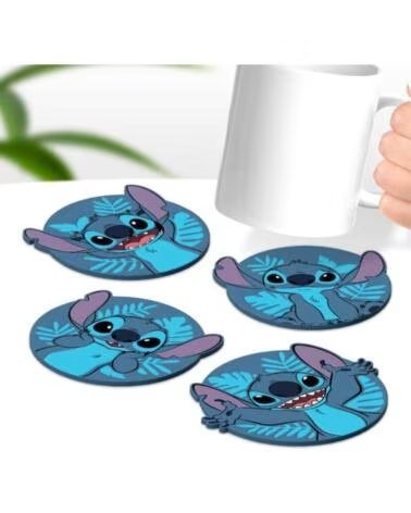 PALADONE Pack de 4 posavasos disney stitch