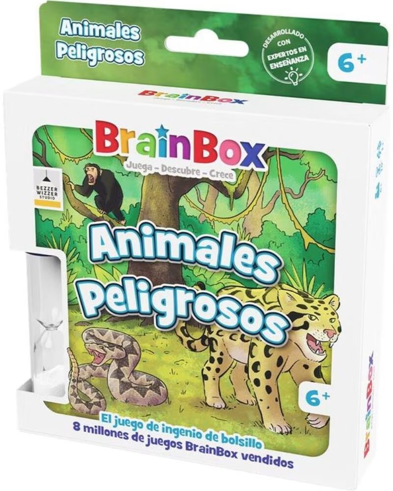 ASMODEE Juego de mesa brainbox pocket animales peligrosos edad recomendada 6 anos